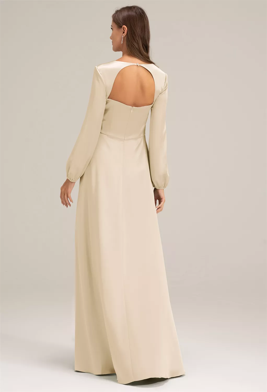 AW Sahib Champagne  Bridesmaid Dresses